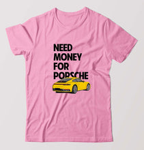Load image into Gallery viewer, Porsche (Need Money) T-Shirt for Men-Light Baby Pink-Ektarfa.online