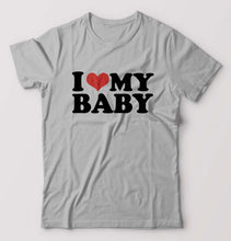 Load image into Gallery viewer, I LOVE MY BABY T-Shirt for Men-Grey Melange-Ektarfa.online
