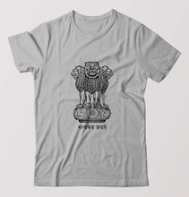 Load image into Gallery viewer, satyamev jayate T-Shirt for Men-Grey Melange-Ektarfa.online