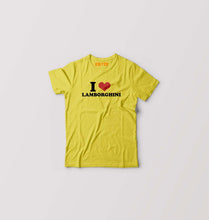 Load image into Gallery viewer, I LOVE LAMBORGHINI T-Shirt for Boy/Girl-Yellow-Ektarfa.online