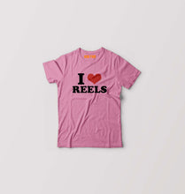 Load image into Gallery viewer, I LOVE REELS T-Shirt for Boy/Girl-Pink-Ektarfa.online