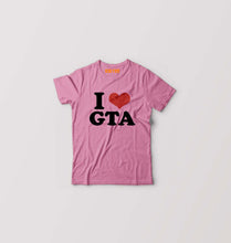 Load image into Gallery viewer, I LOVE GTA T-Shirt for Boy/Girl-Pink-Ektarfa.online