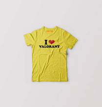Load image into Gallery viewer, I LOVE VALORANT T-Shirt for Boy/Girl-Yellow-Ektarfa.online