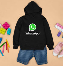 Load image into Gallery viewer, WhatsApp Kids Hoodie for Boy/Girl-Black-Ektarfa.online