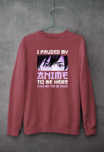 Load image into Gallery viewer, Paused my Anime Sweatshirt for Men/Women