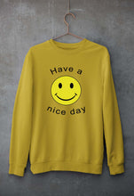 Load image into Gallery viewer, Nice Day Emoji Unisex Sweatshirt for Men/Women-Mustard Yellow-Ektarfa.online