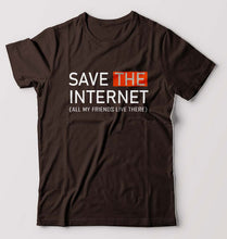 Load image into Gallery viewer, Internet Funny T-Shirt for Men-Coffee Brown-Ektarfa.online