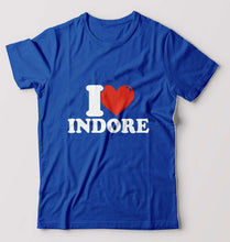 Load image into Gallery viewer, I Love Indore T-Shirt for Men-Royal Blue-Ektarfa.online