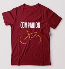 Load image into Gallery viewer, Cycling Companion T-Shirt for Men-Maroon-Ektarfa.online