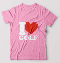Load image into Gallery viewer, I Love Golf T-Shirt for Men-Light Baby Pink-Ektarfa.online