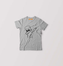 Load image into Gallery viewer, Dab Marshmello Kids T-Shirt for Boy/Girl-Grey-Ektarfa.online