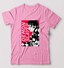 Load image into Gallery viewer, Demon Slayer T-Shirt for Men-Light Baby Pink-Ektarfa.online