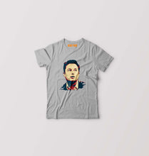 Load image into Gallery viewer, Elon Musk Kids T-Shirt for Boy/Girl-Grey-Ektarfa.online