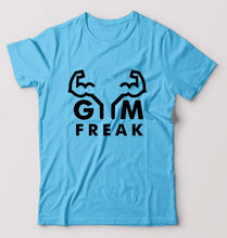 Load image into Gallery viewer, Gym T-Shirt for Men-Light Blue-Ektarfa.online