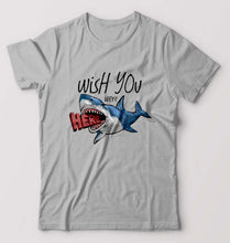Load image into Gallery viewer, Shark T-Shirt for Men-Grey Melange-Ektarfa.online