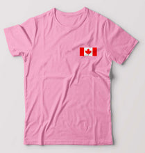 Load image into Gallery viewer, Canada Flag T-Shirt for Men-Light Baby Pink-Ektarfa.online