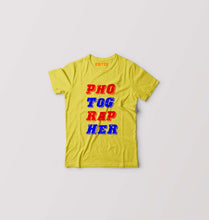 Load image into Gallery viewer, Photographer Kids T-Shirt for Boy/Girl-Yellow-Ektarfa.online