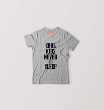 Load image into Gallery viewer, Cool Kids Never Sleep Kids T-Shirt for Boy/Girl-Grey-Ektarfa.online