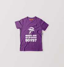 Load image into Gallery viewer, PUBG Where Are We Dropping Boys Kids T-Shirt for Boy/Girl-Purple-Ektarfa.online