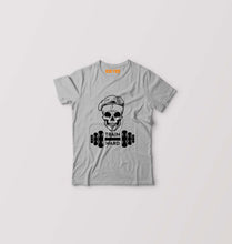 Load image into Gallery viewer, Gym Train Hard Kids T-Shirt for Boy/Girl-Grey-Ektarfa.online