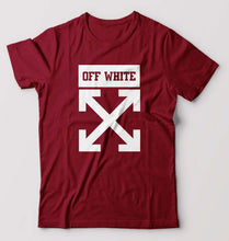 Load image into Gallery viewer, Off White T-Shirt for Men-Maroon-Ektarfa.online