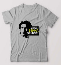 Load image into Gallery viewer, Ayrton Senna T-Shirt for Men-Grey Melange-Ektarfa.online