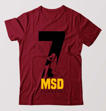 Load image into Gallery viewer, MS Dhoni (MSD) T-Shirt for Men-Maroon-Ektarfa.online