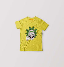 Load image into Gallery viewer, Rick and Morty Kids T-Shirt for Boy/Girl-Mustard Yellow-Ektarfa.online