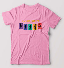 Load image into Gallery viewer, Evolution Football T-Shirt for Men-Light Baby Pink-Ektarfa.online