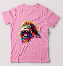 Load image into Gallery viewer, Lion T-Shirt for Men-Light Baby Pink-Ektarfa.online