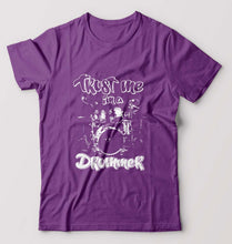 Load image into Gallery viewer, Drummer T-Shirt for Men-Purple-Ektarfa.online