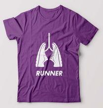 Load image into Gallery viewer, Runner Running T-Shirt for Men-Purple-Ektarfa.online