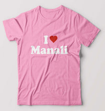 Load image into Gallery viewer, I Love Manali T-Shirt for Men-Light Baby Pink-Ektarfa.online