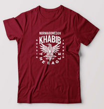 Load image into Gallery viewer, Khabib The Eagle Nurmagomedov T-Shirt for Men-Maroon-Ektarfa.online