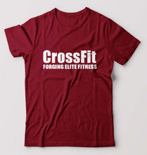 Load image into Gallery viewer, CrossFit T-Shirt for Men-Maroon-Ektarfa.online