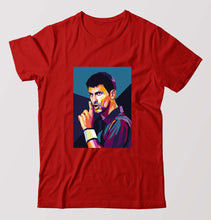 Load image into Gallery viewer, Novak Djokovic Tennis T-Shirt for Men-Brick Red-Ektarfa.online