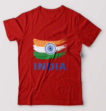 Load image into Gallery viewer, India T-Shirt for Men-Red-Ektarfa.online