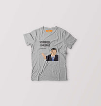 Load image into Gallery viewer, Michael Scott Kids T-Shirt for Boy/Girl-Grey-Ektarfa.online