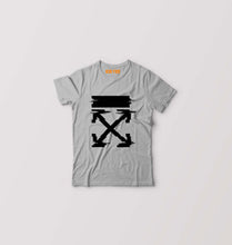 Load image into Gallery viewer, Off White Tee Kids T-Shirt for Boy/Girl-Grey-Ektarfa.online