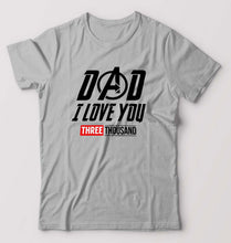 Load image into Gallery viewer, Dad I Love You 3000 T-Shirt for Men-Grey Melange-Ektarfa.online