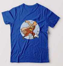 Load image into Gallery viewer, Tintin T-Shirt for Men-Royal Blue-Ektarfa.online