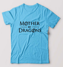 Load image into Gallery viewer, Mother of Dragons (GOT) T-Shirt for Men-Light Blue-Ektarfa.online