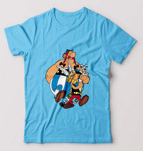 Load image into Gallery viewer, Asterix T-Shirt for Men-Light Blue-Ektarfa.online