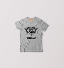 Load image into Gallery viewer, Legends are Born in March Kids T-Shirt for Boy/Girl-Grey-Ektarfa.online
