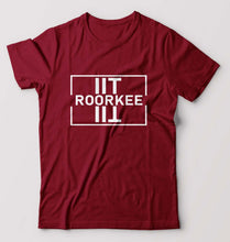 Load image into Gallery viewer, IIT Roorkee T-Shirt for Men-Maroon-Ektarfa.online