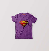 Load image into Gallery viewer, Superman Superhero Kids T-Shirt for Boy/Girl-Purple-Ektarfa.online