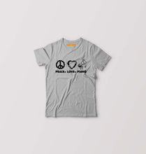 Load image into Gallery viewer, Peace Love Piano Kids T-Shirt for Boy/Girl-Grey-Ektarfa.online