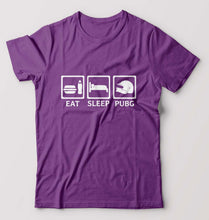 Load image into Gallery viewer, PUBG Eat Sleep Pubg T-Shirt for Men-Purple-Ektarfa.online