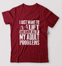 Load image into Gallery viewer, Gym T-Shirt for Men-Maroon-Ektarfa.online