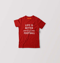 Load image into Gallery viewer, Life Football Kids T-Shirt for Boy/Girl-Red-Ektarfa.online